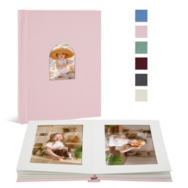 Vienrose Premium Small Photo Album 4x6 for 20 Pictures, Linen Cover Photo Book with Writing Space, Ideal for Wedding Albums, Baby Books, and Travel Journals