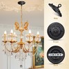 VILLCASE Retro Ceiling Canopy Black Metal with Hooks, Vintage Lamp