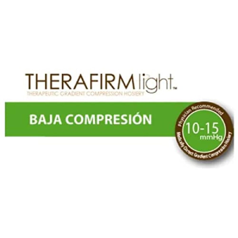 Tobimedia Therafirm De Baja Compresión (10-15 Mmhg) Talla XG (Negro)