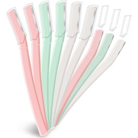 DUAIU Maquinilla de Afeitar para Cejas, Perfiladores de Rostro, 9PCS Eyebrow Razor, Dermaplaning Razors, Perfiladores de Cejas, Dermaplaning Facial para Mujer Hombre