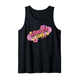 Skateboarding Design for Girls Women Skateboard Skateboarder Tank Top