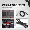 2cm x 10m Adjustable Cable Straps with 50 Buckles, Free-Cut,