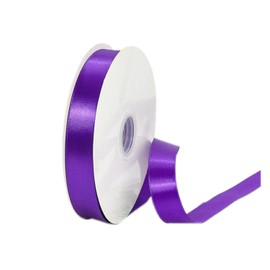 Ribbon, Grosgrain Polyester Ribbon -100 Yards, for Gift Wrapping, Hair Accessory Ribbon, Flower Packaging, Bow Making & Christmas Decorations (Purple Satin Ribbon) 1" (2.5cm)
