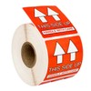 This Side UP - Handle with Care Pre-Printed Labels/Stickers (2"