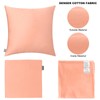 4-Pack Pillowcase, Cotton Comfortable Solid Decorative Throw Pillow Case Square
