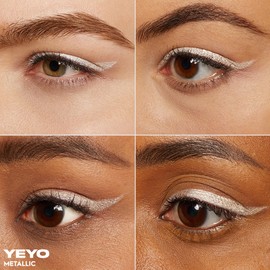 URBAN DECAY 24/7 Glide-On Waterproof Eyeliner Pencil (Yeyo - White Metallic) - Smudge-Proof, Transfer-Proof, Smooth No-Tug Formula, Hydrating Vitamin E & Jojoba Oil - 0.04 Oz