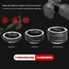 DGEOSR Alloy Black Auto Focusing Macro Extension Tube Adapter Ring