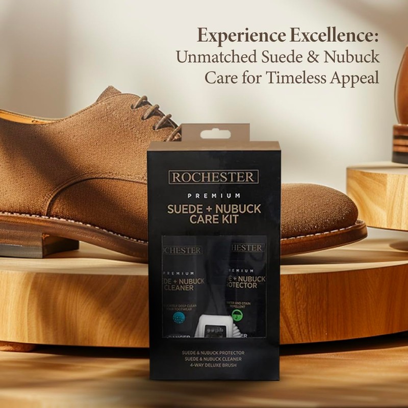 Rochester Premium Suede + Nubuck Care Kit, Shoe Cleaner Assortment