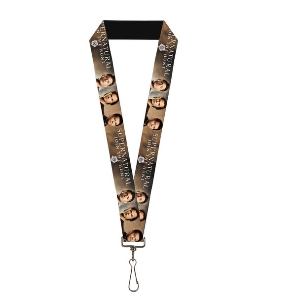 Buckle-Down Lanyard Dean Sam Castiel Supernatural Join The Hunt, Multicolor,