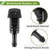 HOPESPANNER Windshield Washer Nozzle for Mitsubishi Eclipse 2006-2012 Black Front