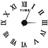 DIY Wall Clock Roman Numerals Frameless Mirror Surface Wall Clock