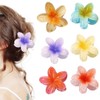 6 flower hair clips, flower hair clips, diameter 4 cm,