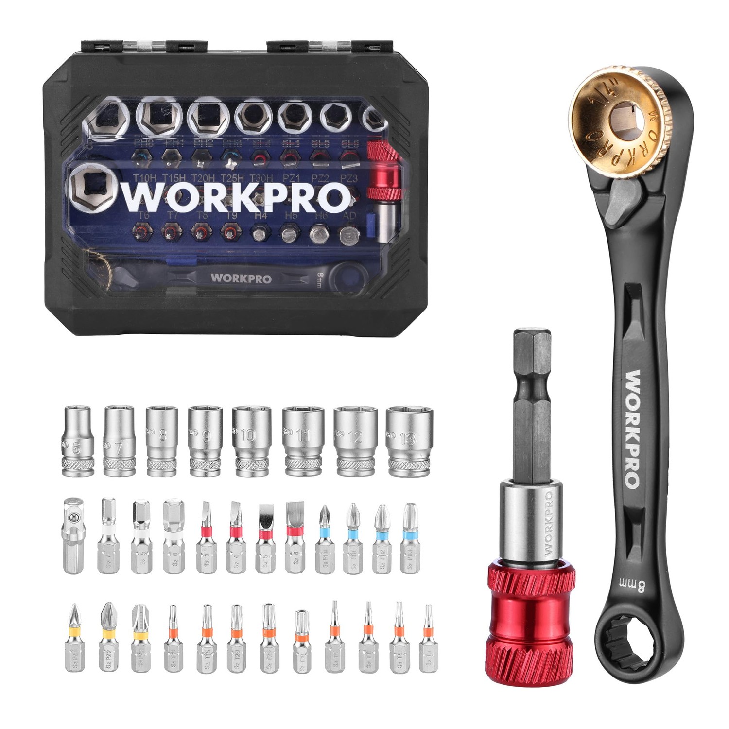 WORKPRO Socket Set 1/4