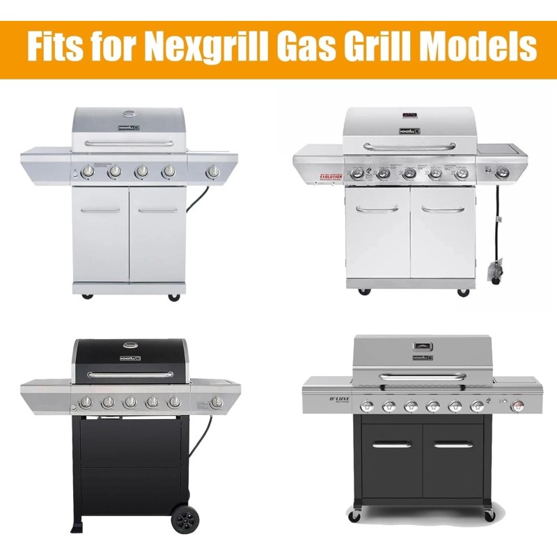 DwellWel Grill Heat Plates for Nexgrill 720-0830H, 720-0888, 720-0882A, 720-0896B