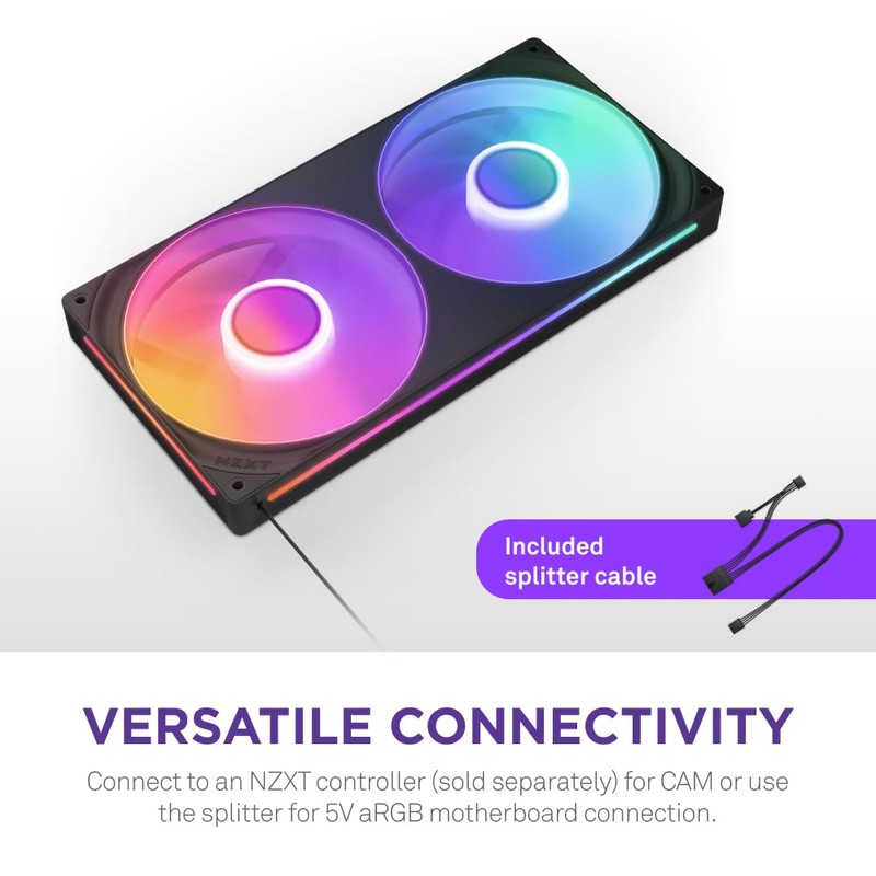 NZXT F280 RGB Core - 280mm Single-Frame Fan Unit with