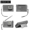 Portable Mini Radios FM/MW/SW Receiver with Digital Alarm Clock FM