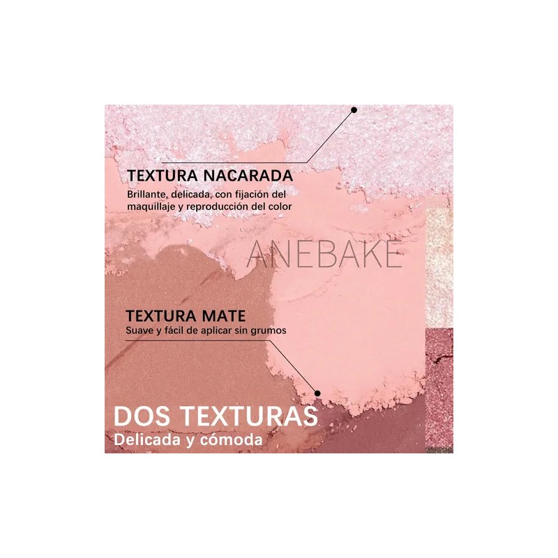4 En 1 Sombra Para Ojos Varios Tonos,suave De Larga