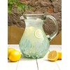 HANDMADE CON AMOR – 80 oz Hand Blown Mexican Pitcher