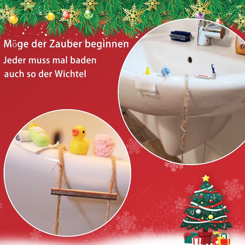 Gnome Accessories Construction Site, 20 Pieces Miniature Gnome Christmas Decoration