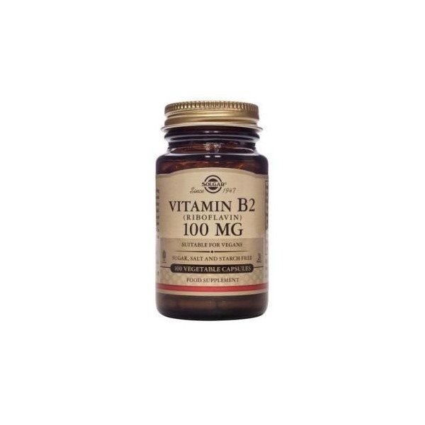 Solgar Vitamin B2 (Riboflavin) 100mg Capsules 100