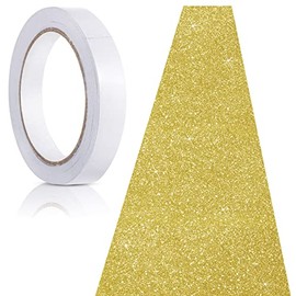 Carpet Runner Runway Rug 55 GSM Thickness with Carpet Tape for Wedding Christmas Xmas Thanksgiving Outdoor Accessories, Wedding Party Hallway Rug (Glitter Gold,2.46 x 30 Feet)