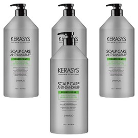 Kerasis Deep Scalp Cleansing Dandruff Clinic Shampoo, Clean & Fresh Scent, 1.5L, 4 Packs / 케라시스 두피 딥클렌징 비듬 클리닉 샴푸 클린 앤 프레쉬향, 1.5L, 4개