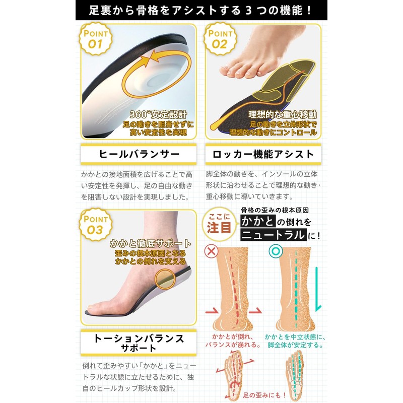 Skeletal Insole Foot Care [Physical The Development] Foot and Knee