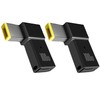 tunghey 2Pack USB-C Female Input to Slim Tip Rectangle Power