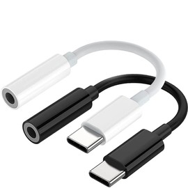 DUCK DANCE Wired Earbuds Cables 3.5mm Jack to Type C Cables Only 2-Pack (3.5mm Jack to Type C, Cables Only)