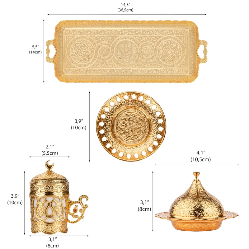 Alisveristime Ottoman Turkish Greek Arabic Espresso Coffee Cups with Saucer