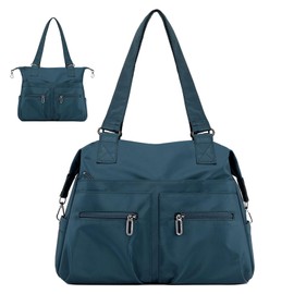 XLEYMID - Bolsa de mano para mujer, Azul