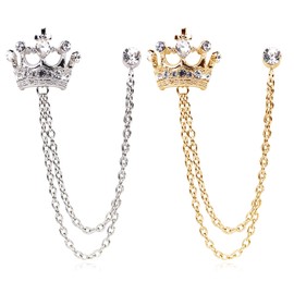 Brooches and Pins for Women Bee Chain Collar Pins for Sambas Safety Brooch Pins for Clothes Business Suit Collar Bar Pin Christmas Pins and Brooches Jewelry Gifts