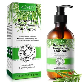 P-Beauty Rosemary Shampoo for Hair Growth 300 ml | Care Shampoo Against Hair Loss, Scalp Shampoo | Rosemary Mint Strengthening Shampoo Anti-Hair Loss | Repairing & Nourishing for All Hair Types
