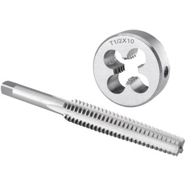 Burkit 1/2-10 ACME Tap and Die Set, 1/2 x 10 Trapezoidal Tap Die Set Right Hand