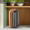 LAEMYFYRE Kitchen Organizer Rack - 4-Slot Heavy-Duty Holder for Cutting