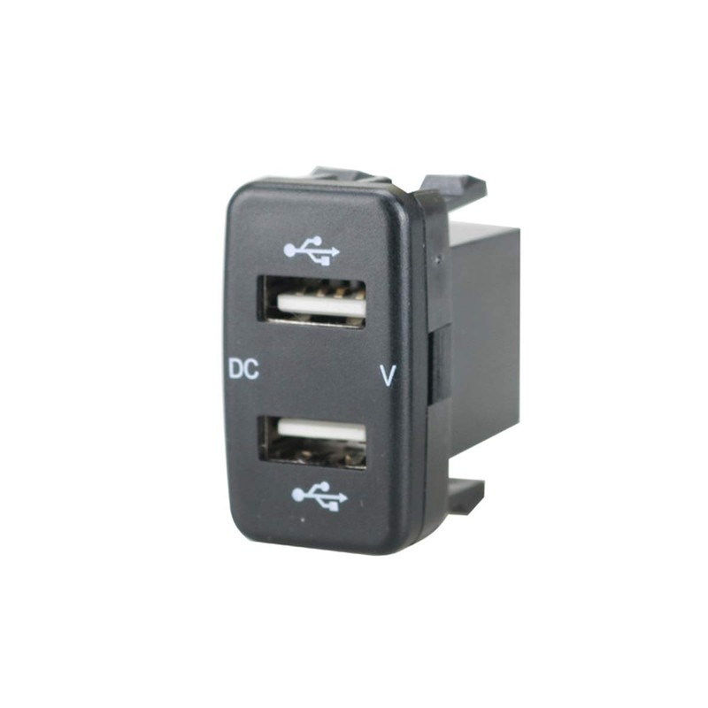 12V-24V Car 4.2A Dual USB Ports Socket Charger Voltmeter Socket