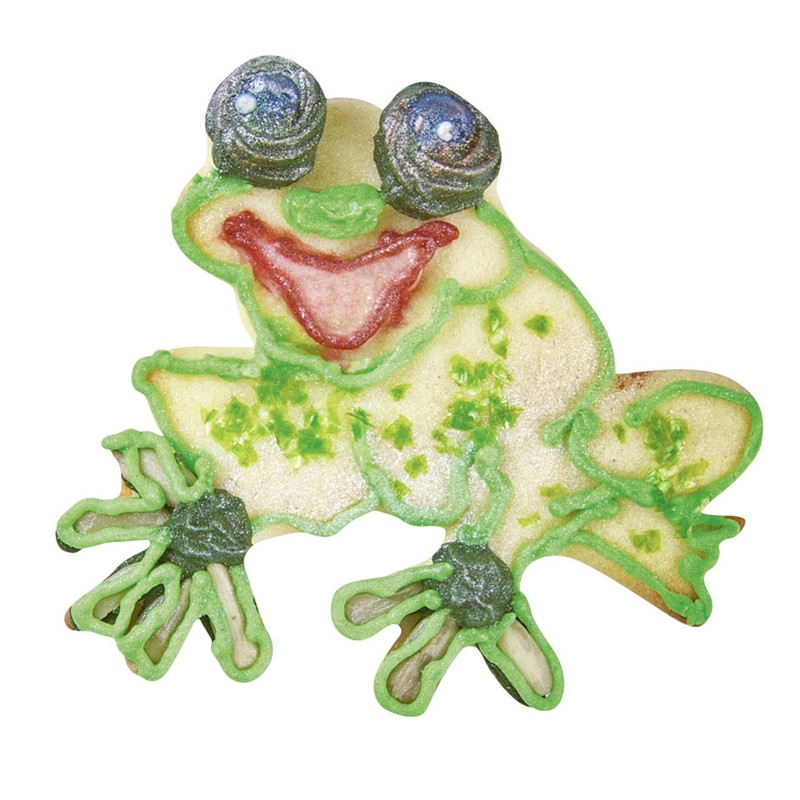 Staedter Frog Shape Cookie Cutter, Silver, 7 cm