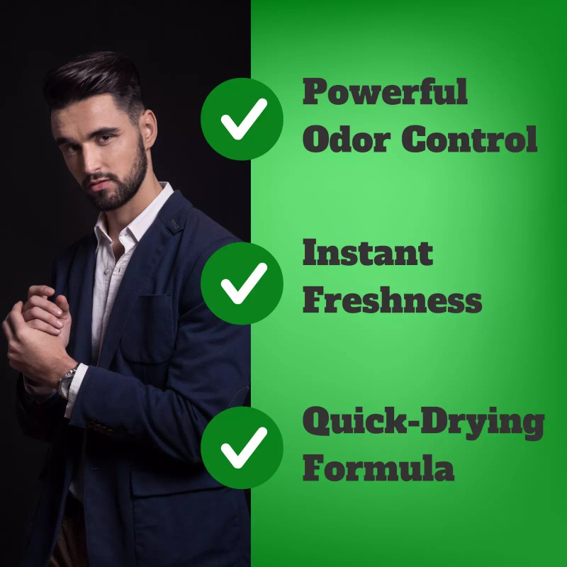 Brut Free Aluminum Deodorant Spray, 24 HR Odor Protection 10oz