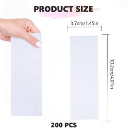 200Pcs Paper Wax Waxing Strips, Non-Woven Wax Strips for Body Facial Arms Legs Hair Cleaning and Removal