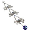 Turkish Blue Evil Eye (Nazar) 3 Lucky Carp Fish Amulet