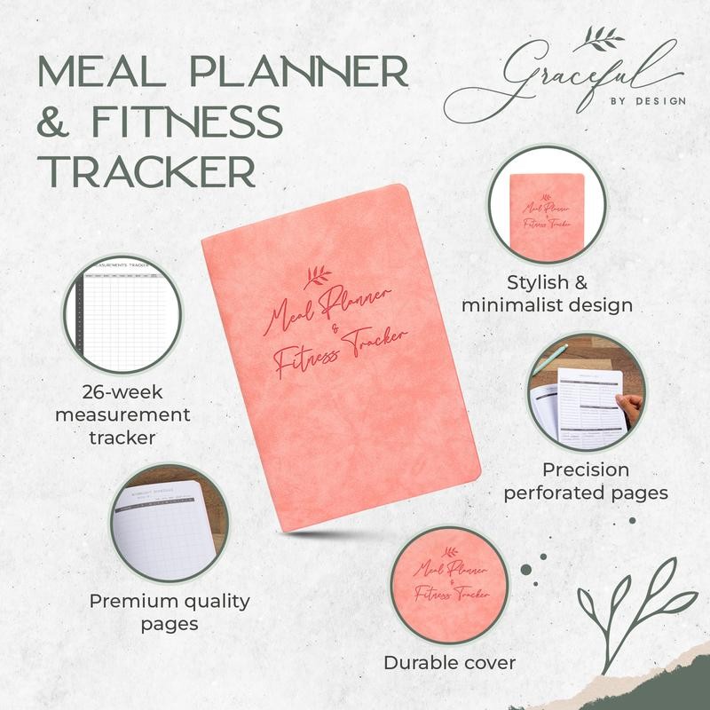 Weekly Meal Planner and Fitness Tracker - Log Workouts, Track