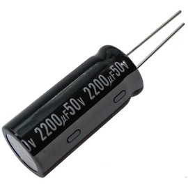 Aerzetix Dry Electrolytic Capacitor 2200ΜF ± 50 V 20% THT Radial 2000h 85 °C ø16x35.5 mm