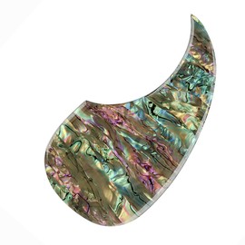 Domofa Acoustic Guitar Pickguard Thick Pick Guard Self Adhesive for Acoustic Guitar Replacement Parts (Abalone Shell, D28)