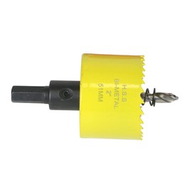 51mm 2 inch Hole Saw,HSS Bi-Metal Hole Cutter with Arbor Mandrel for Cutting Steel,Aluminium,Brass,Copper,Zinc,Tin,Wood