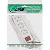InLine 3-Way Socket Strip White
