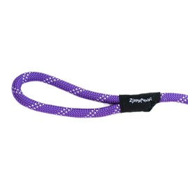 ZippyPaws - Climbers Dog Leash - Tough Climbing Rope Dog Leash - 2/3 Inch Thick - Purple, 6-Feet