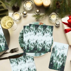 Camping Moutain Napkins Cocktail Napkins Tent Campfire Adventure Forest Bachelorette Hiking for Birthday Party Wedding Bridal Shower Baby Shower Party Supplies Gifts