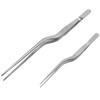 OHPHCALL 2pcs Stainless Steel Fish Bone Tweezers Kitchen Tweezers for