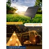 Ollny 25+2 LEDs ST38 Solar String Lights for Outside, 50