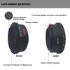 FD to NEX lens adapter Compatible with for Canon FD